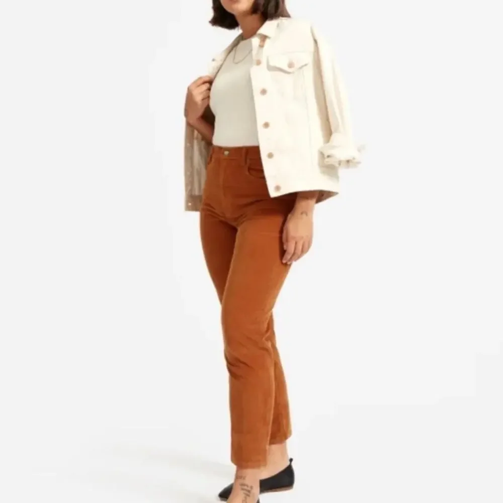 Everlane Baby Cord Cheeky Pants Straight Leg Golden Brown Size 25